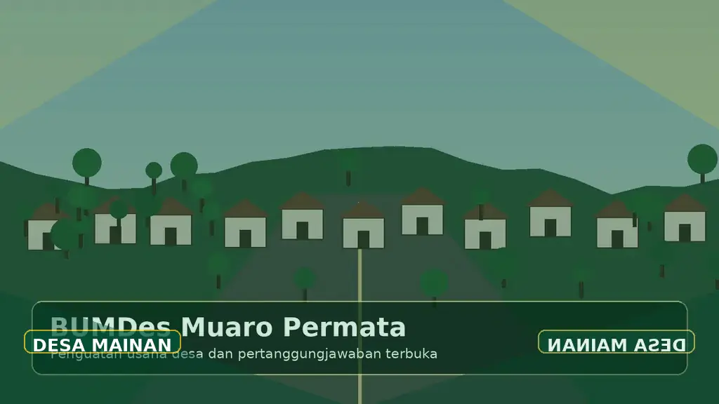 Ilustrasi Pasar rakyat & perdagangan Desa Mainan