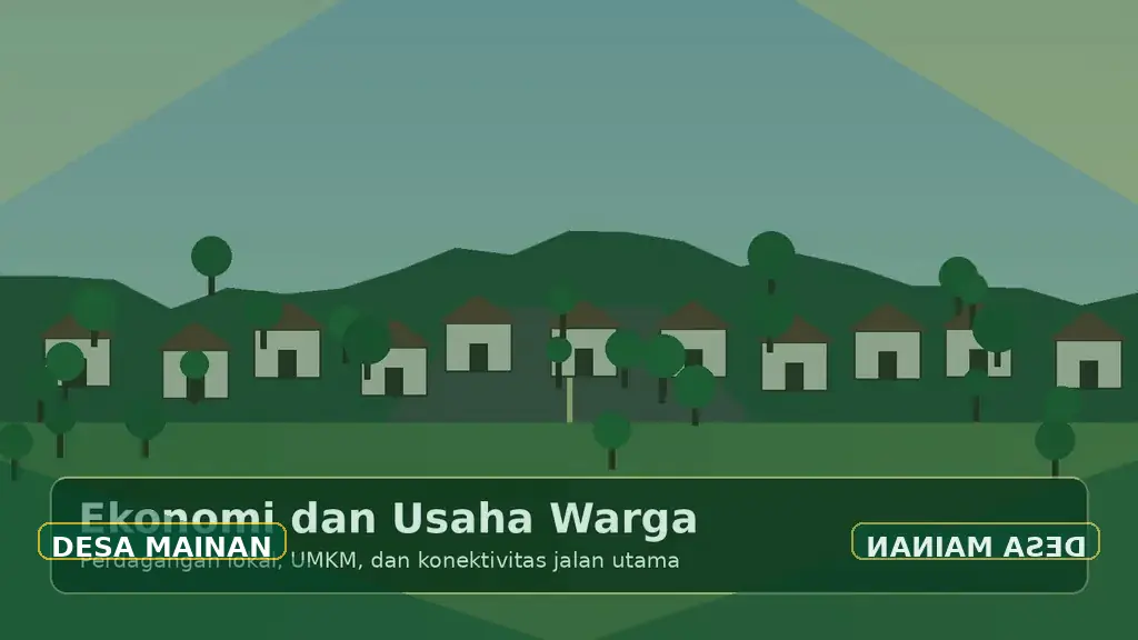 Ilustrasi UMKM & usaha warga Desa Mainan