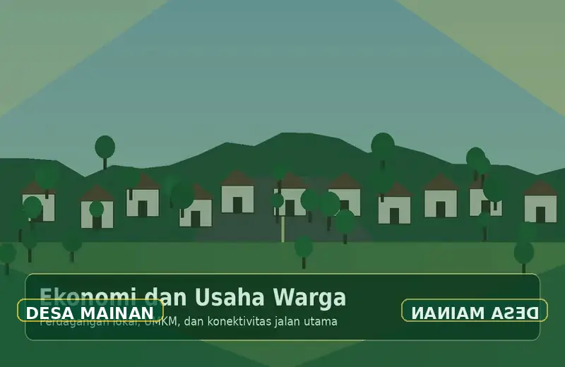 Ilustrasi UMKM & usaha warga Desa Mainan