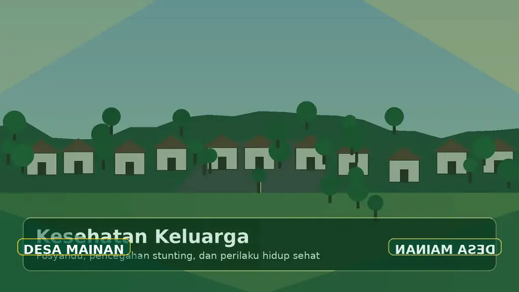 Ilustrasi Kesehatan & layanan dasar Desa Mainan
